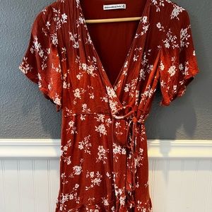 Adorable Wrap Mini Dress